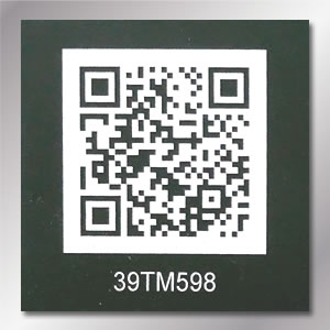 QR Code Baskılı Alüminyum Etiket 